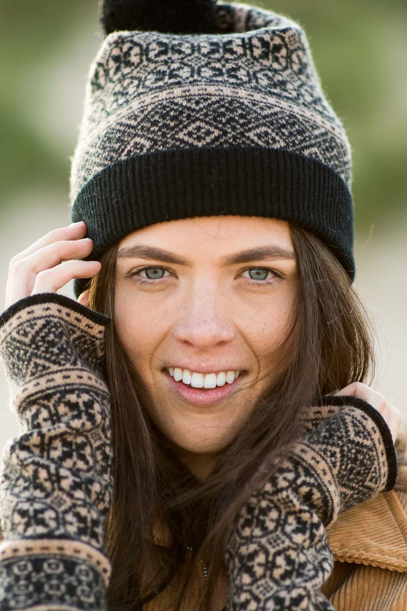 Rubislaw Fair isle Ski hat - Red - Image 2